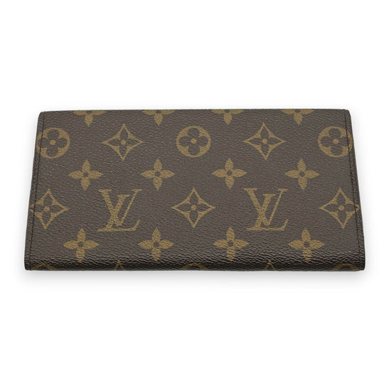 Louis Vuitton Portefeuille 3 Cult Credit M61818 Monogram Long Leather Wallet