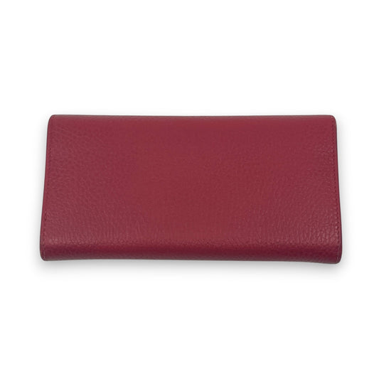 Gucci GG Marmont Continental Wallet in Red Leather