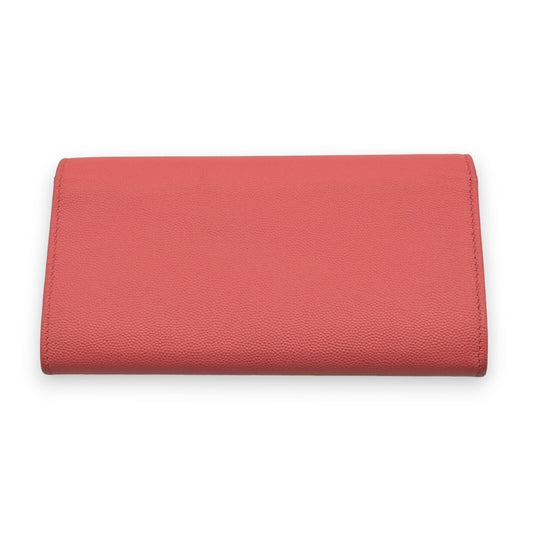 Chanel Caviar Skin Leather Long Wallet Pink w/ Dust Bag & Certificate