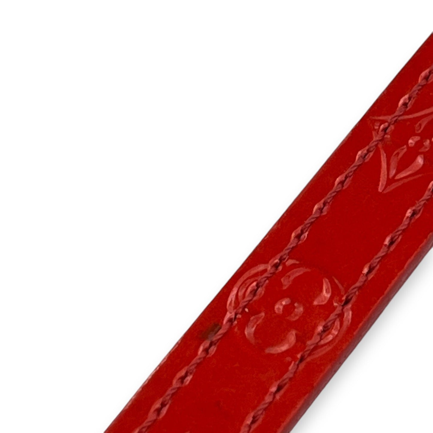 Louis Vuitton Monogram Vernis Triple Tour Bracelet Red