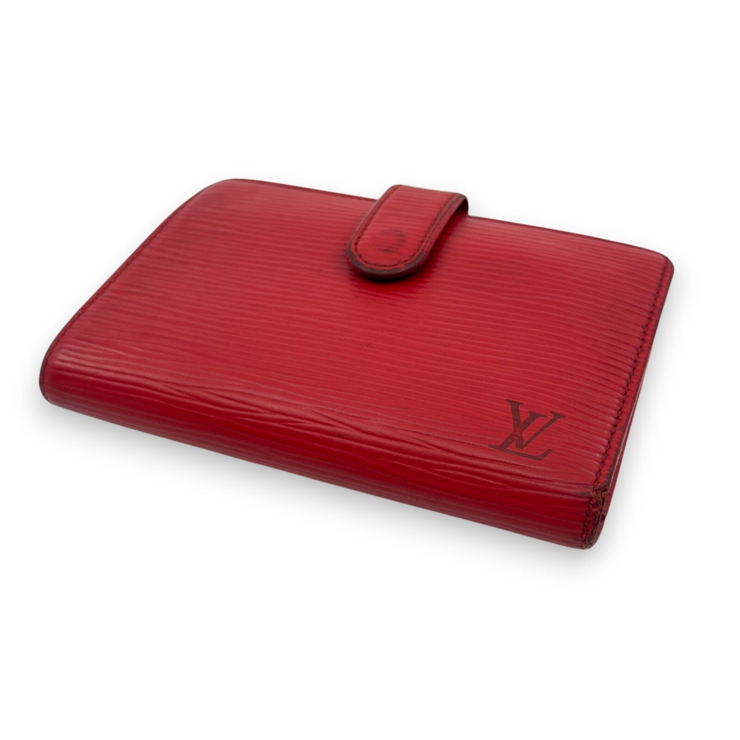 Louis Vuitton Epi Porto Monet Billet Viennois Compact Wallet in Red