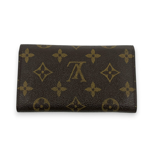 Louis Vuitton Monogram Porte Monnaie Zip Wallet Brown