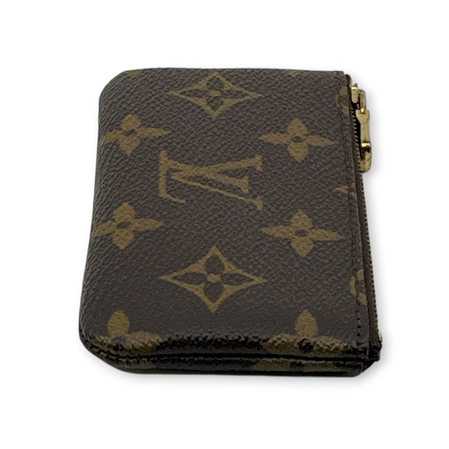 Louis Vuitton Monogram Pochette Cles Coin Purse and Keychain Brown