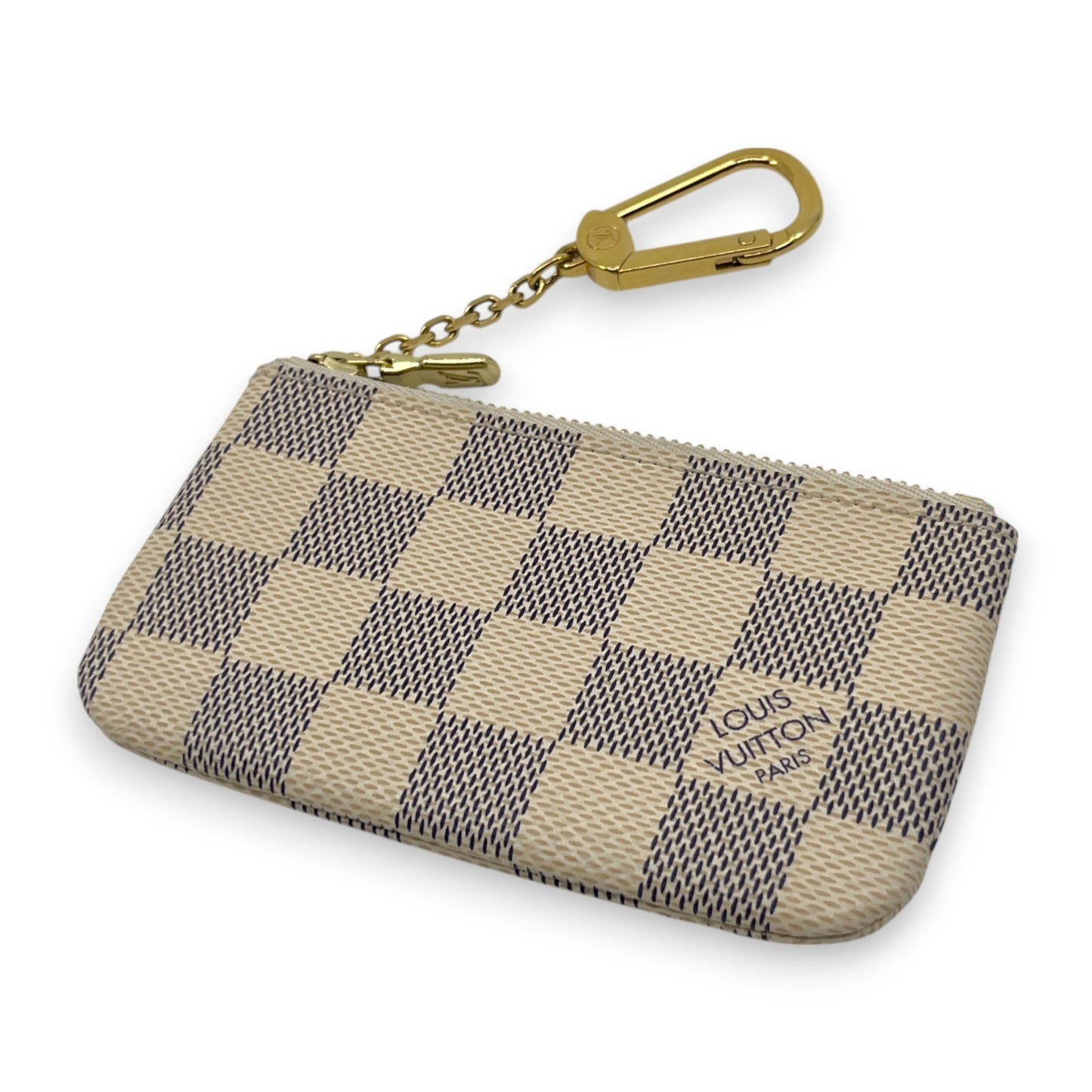 Louis Vuitton Damier Azur Pochette Cles Coin Purse and Keychain