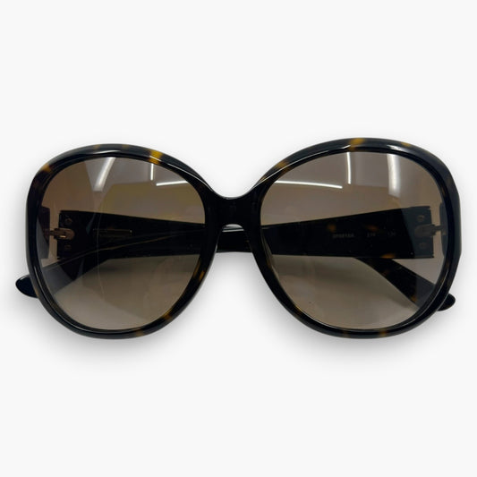 Salvatore Ferragamo Sunglasses SF681SA Brown Tortoise Vara Bow Motif Italy w/Box