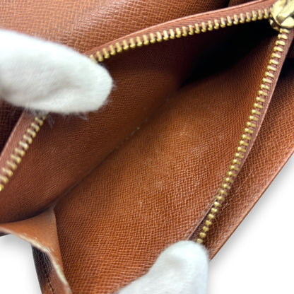 Louis Vuitton Monogram Porte Monnaie Zip Bifold Wallet M61735