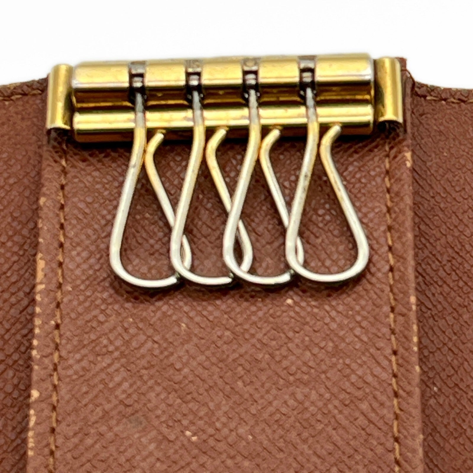 Louis Vuitton Monogram Minlan Multicles 4 Hooks Key Case Brown