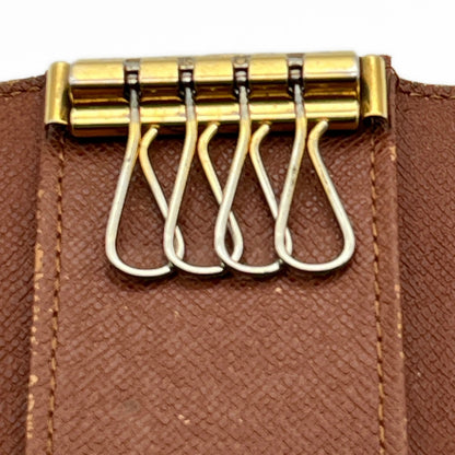 Louis Vuitton Monogram Minlan Multicles 4 Hooks Key Case Brown