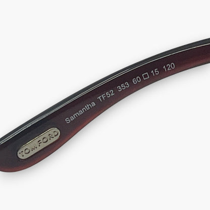 Tom Ford Brown Sunglasses TF52 353 Oversized Frame w/ Case & Box