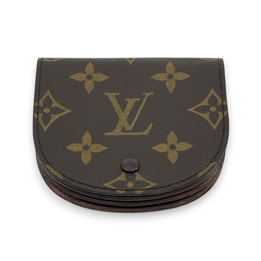 Louis Vuitton Monogram Porte-Monnaie Gousset Coin Purse Brown