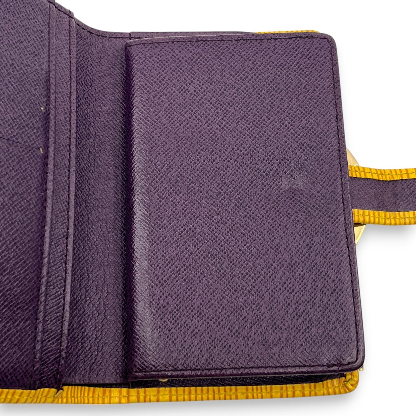 Louis Vuitton Epi Porto Monet Billet Viennois Compact Wallet in Yellow