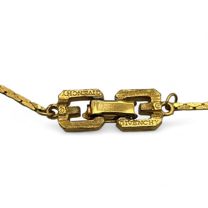 Givenchy GG Logo Pendant Necklace in Gold-Tone