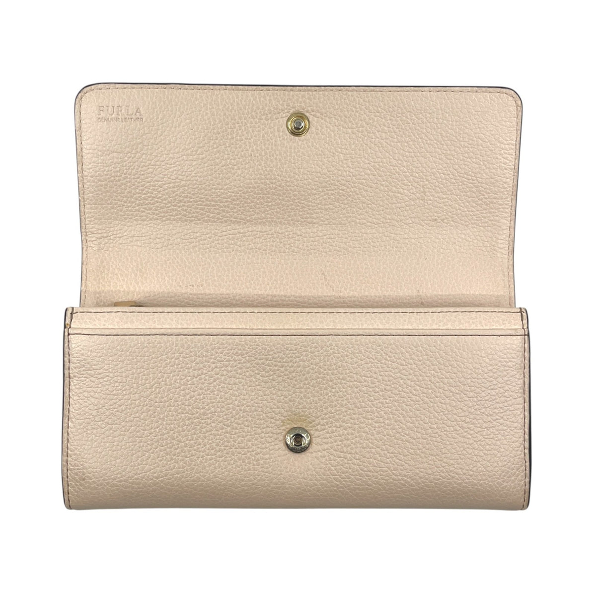 Furla Ritzy Light Pink Leather Continental Wallet Flap Long Purse