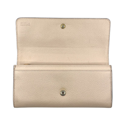Furla Ritzy Light Pink Leather Continental Wallet Flap Long Purse