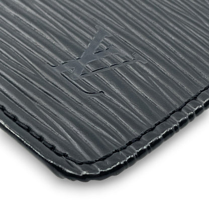 Louis Vuitton Epi Pochette Cles Leather Wallet Coin Purse Black