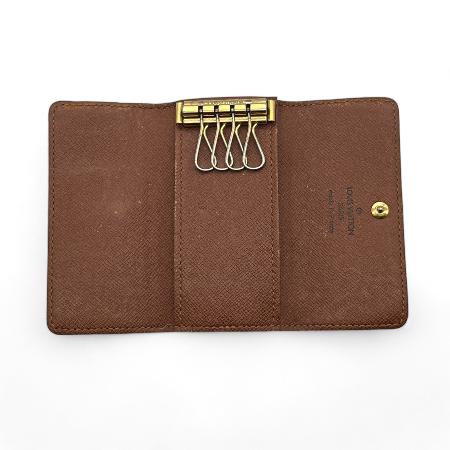 Louis Vuitton Monogram Minlan Multicles 4 Hooks Key Case Brown