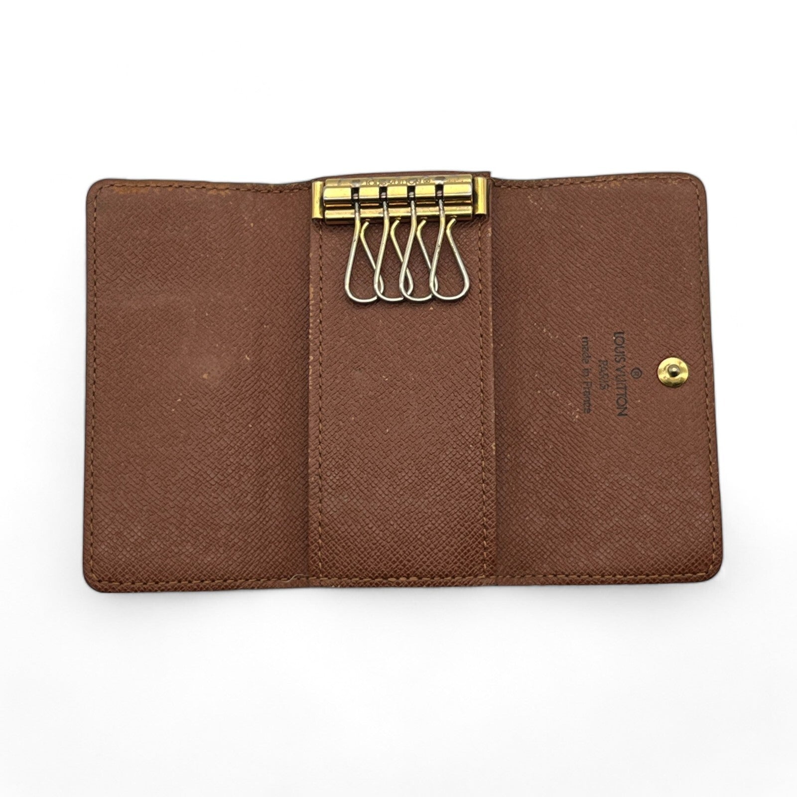 Louis Vuitton Monogram Minlan Multicles 4 Hooks Key Case Brown