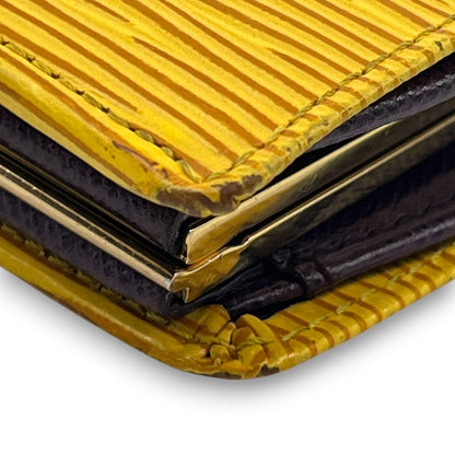 Louis Vuitton Epi Porto Monet Billet Viennois Compact Wallet in Yellow