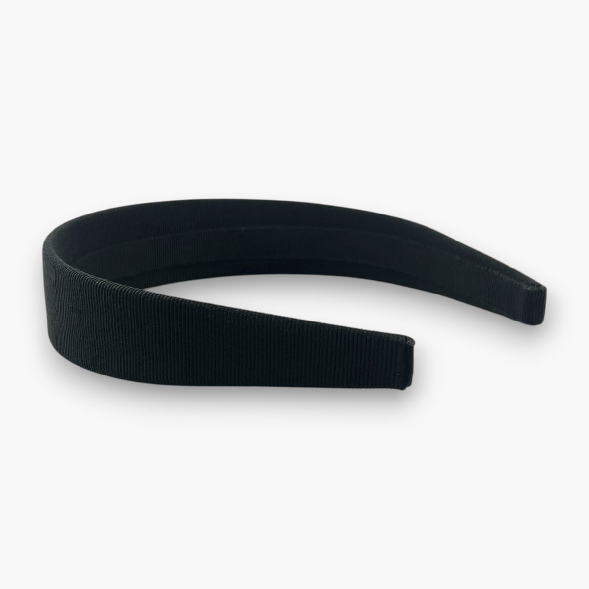 Ferragamo Vara Bow Headband Hair Band Black Silver Hardware Wide