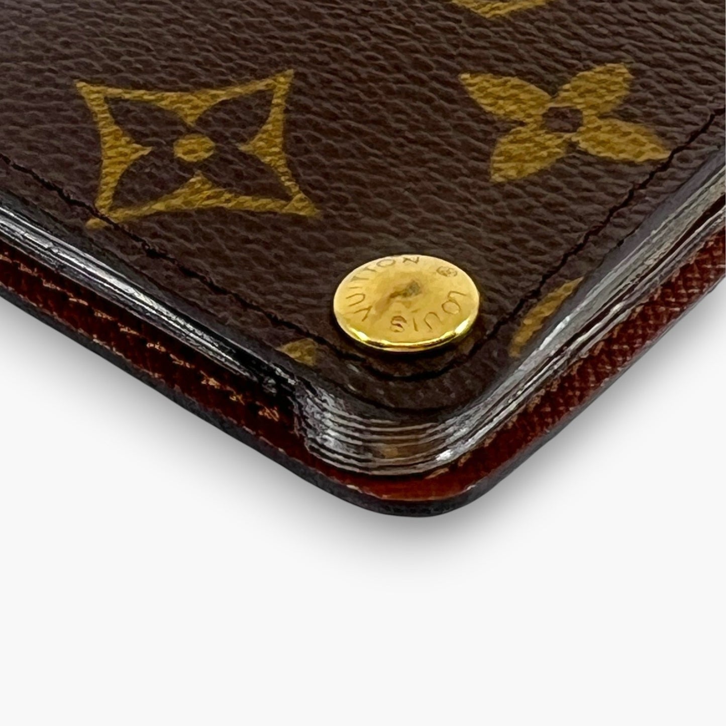Louis Vuitton Monogram Card Case Wallet Bifold Made in France
