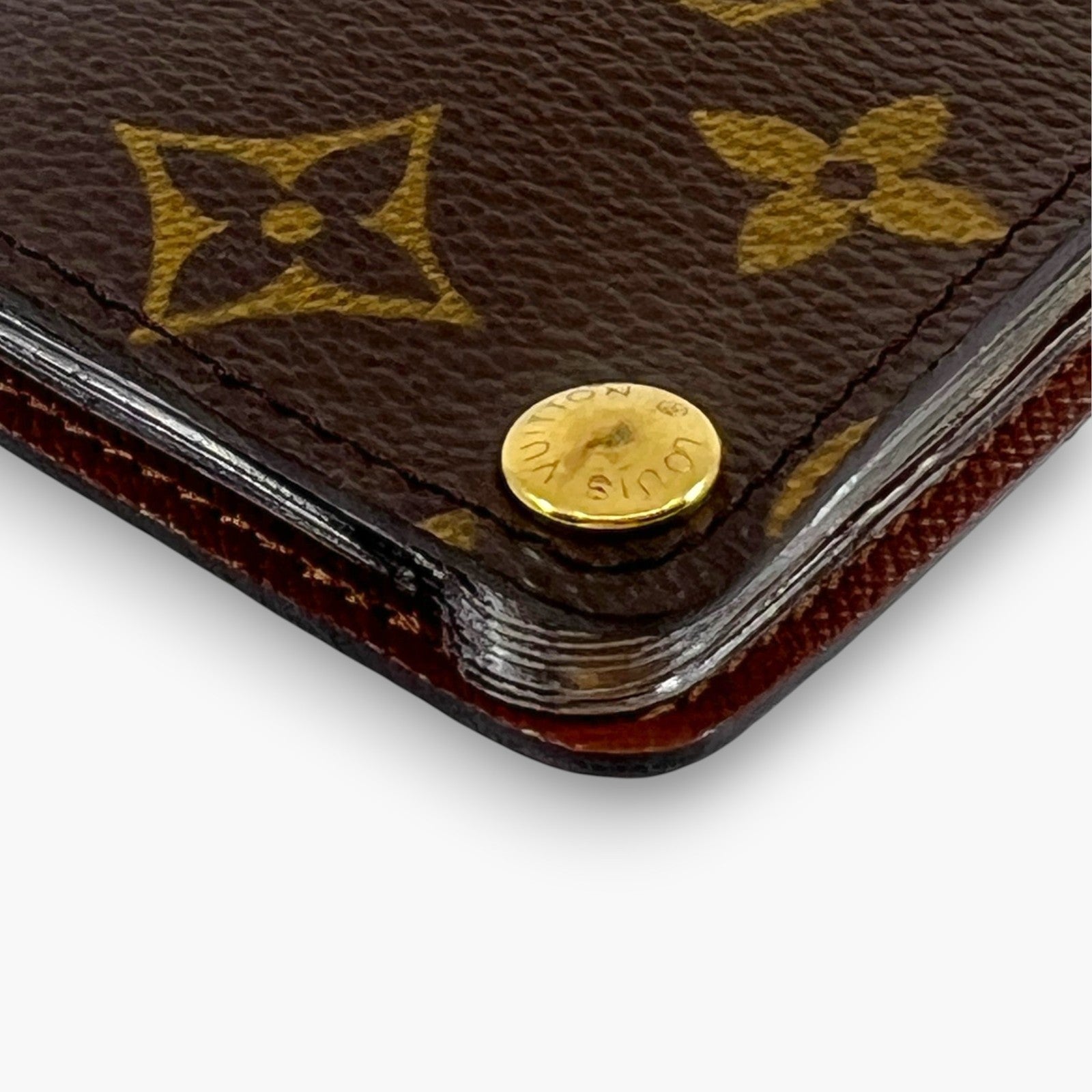 Louis Vuitton Monogram Card Case Wallet Bifold Made in France