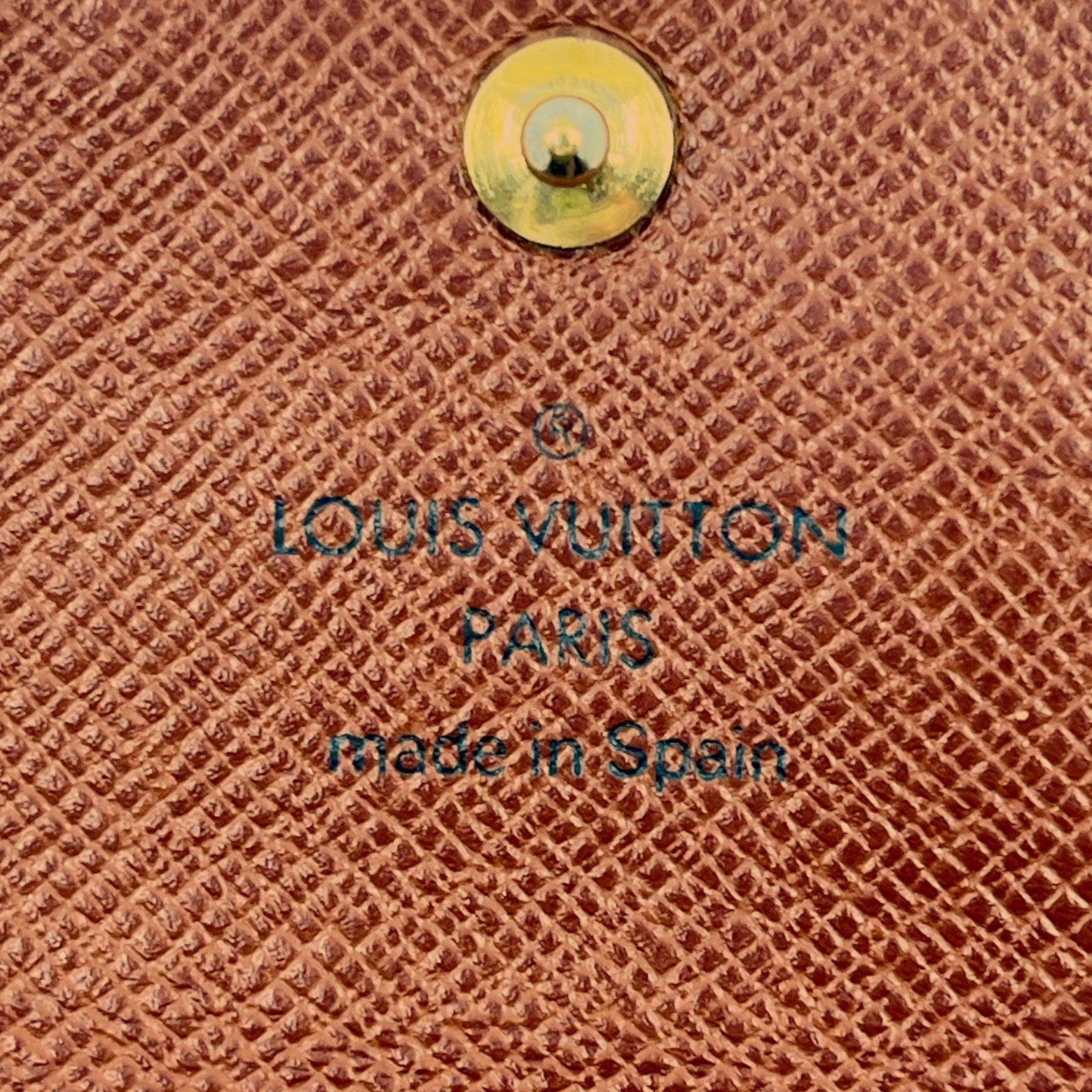 Louis Vuitton Monogram Porte Monnaie Zip Wallet Brown