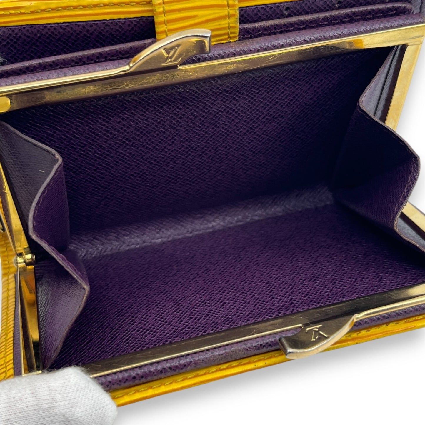 Louis Vuitton Epi Porto Monet Billet Viennois Compact Wallet in Yellow