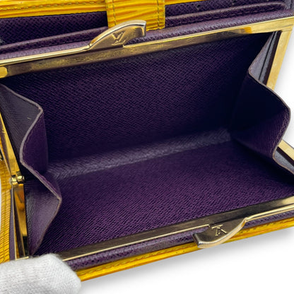Louis Vuitton Epi Porto Monet Billet Viennois Compact Wallet in Yellow