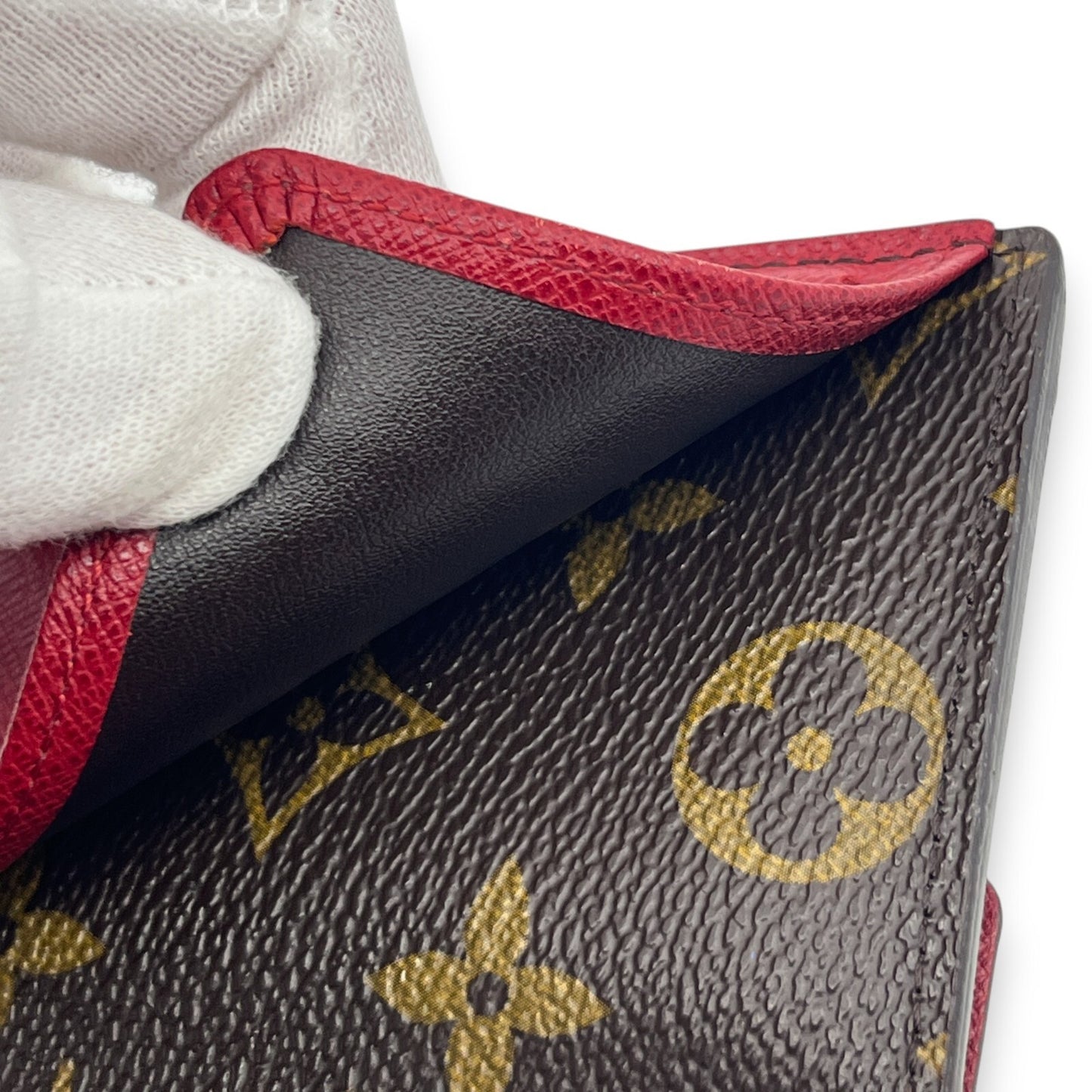 Louis Vuitton Monogram Portefeuille Marie Bifold Wallet Red M93802