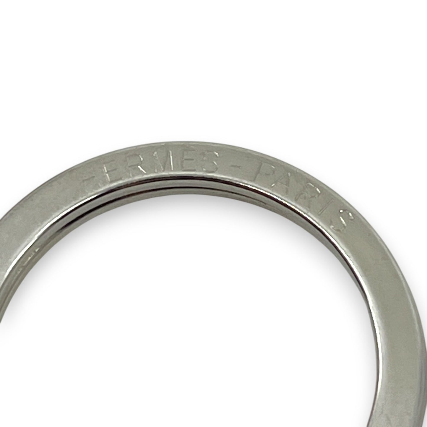 Hermès Carmen Rose Pourpre Pink Leather Tassel Key Ring Charm w/ Box