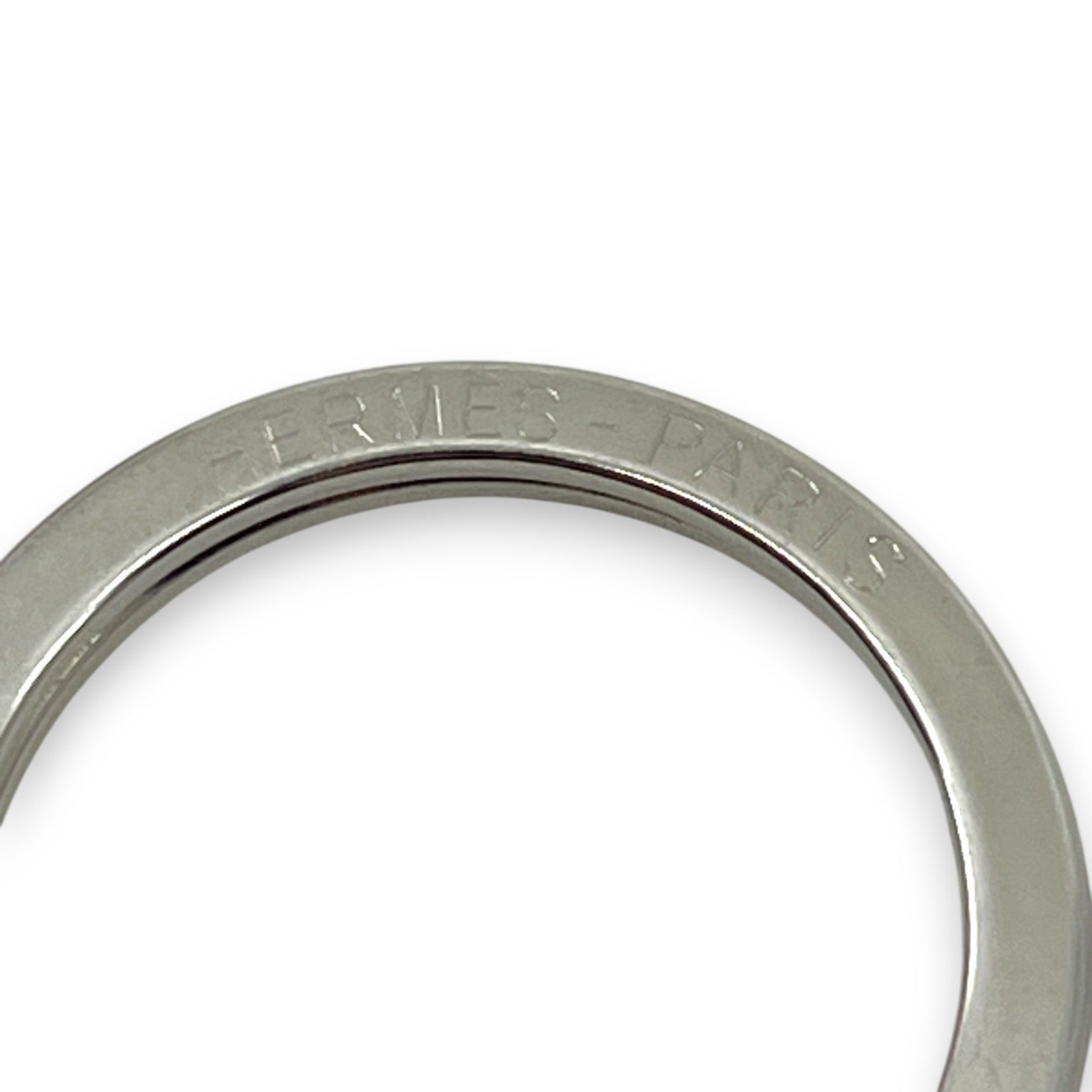 Hermès Carmen Rose Pourpre Pink Leather Tassel Key Ring Charm w/ Box