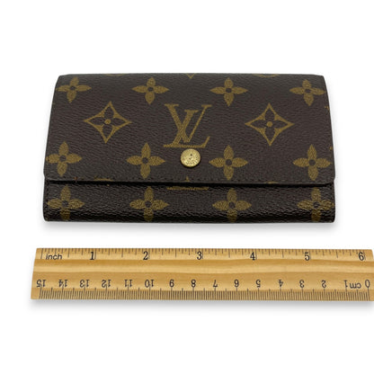 Louis Vuitton Monogram Porte Monnaie Zip Bifold Wallet M61735