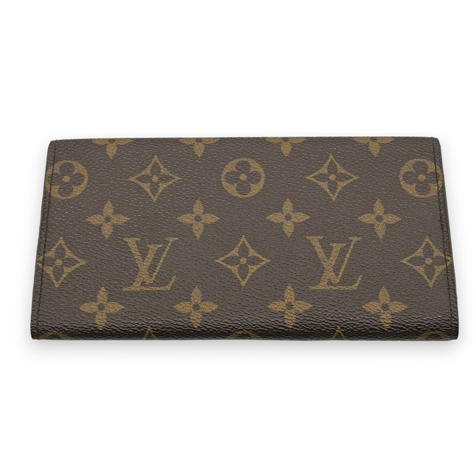Louis Vuitton Portefeuille 3 Cult Credit M61818 Monogram Long Leather Wallet