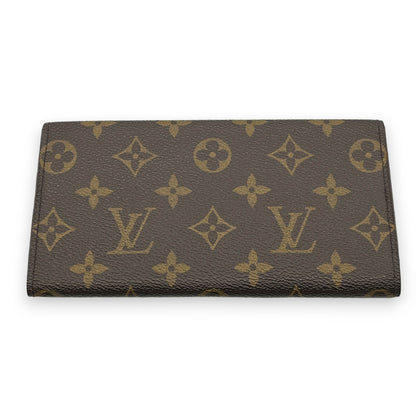 Louis Vuitton Portefeuille 3 Cult Credit M61818 Monogram Long Leather Wallet