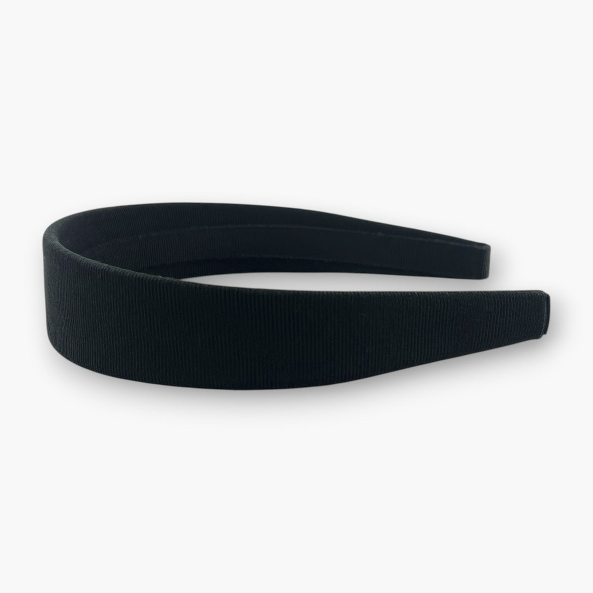 Ferragamo Vara Bow Headband Hair Band Black Silver Hardware Wide