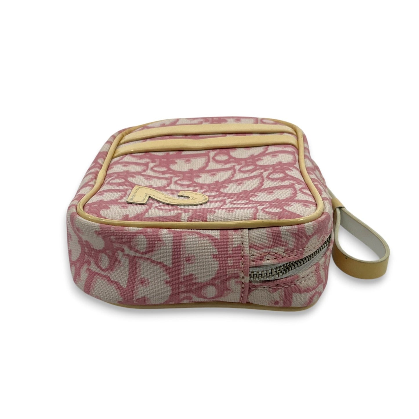 Christian Dior Trotter Pouch in Pink PVC with Number 2 patch