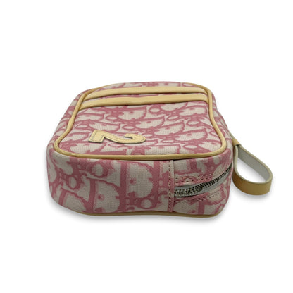 Christian Dior Trotter Pouch in Pink PVC with Number 2 patch
