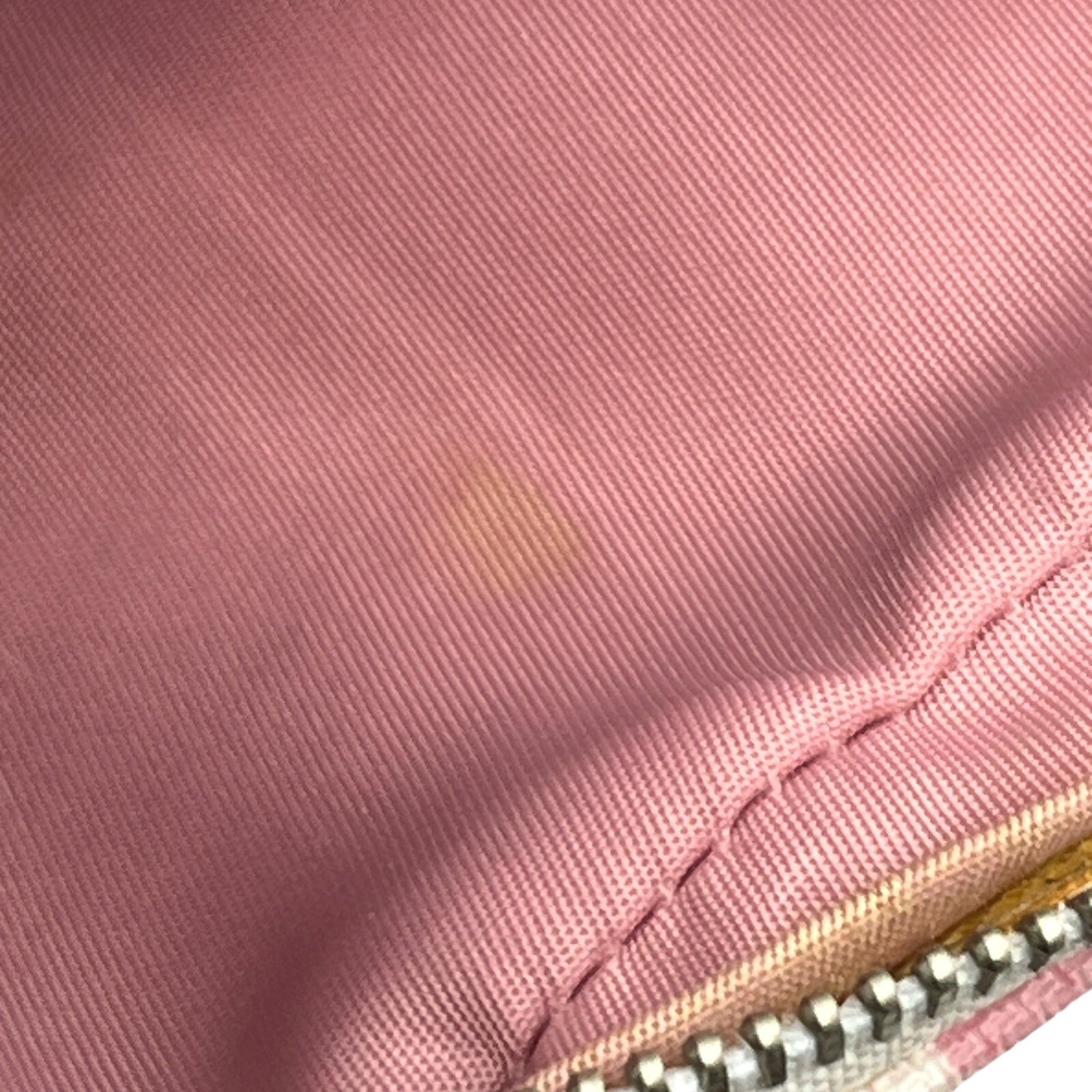 Christian Dior Trotter Pouch in Pink PVC with Number 2 patch