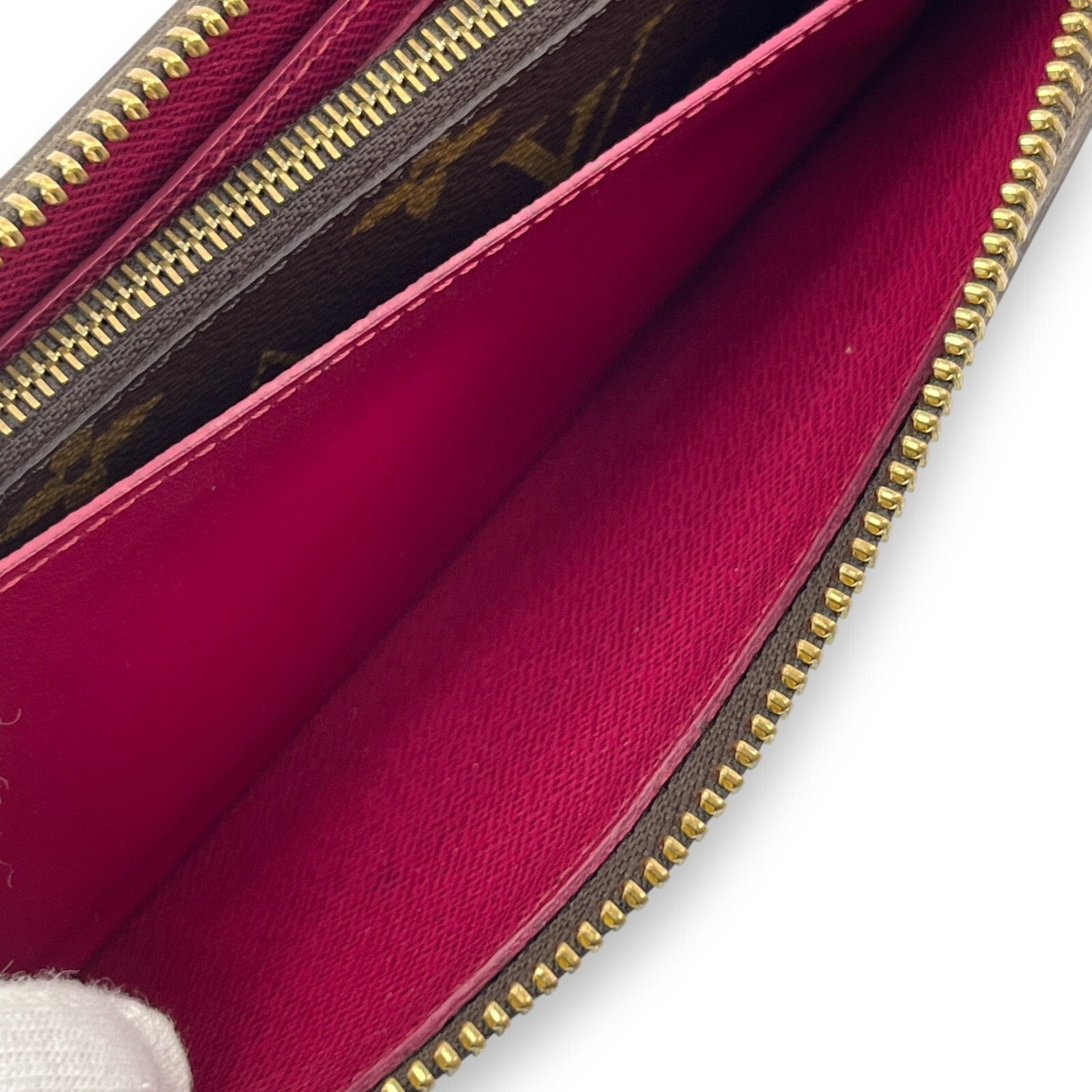 Louis Vuitton Monogram Portefeuille Clemence Zip-Around Wallet