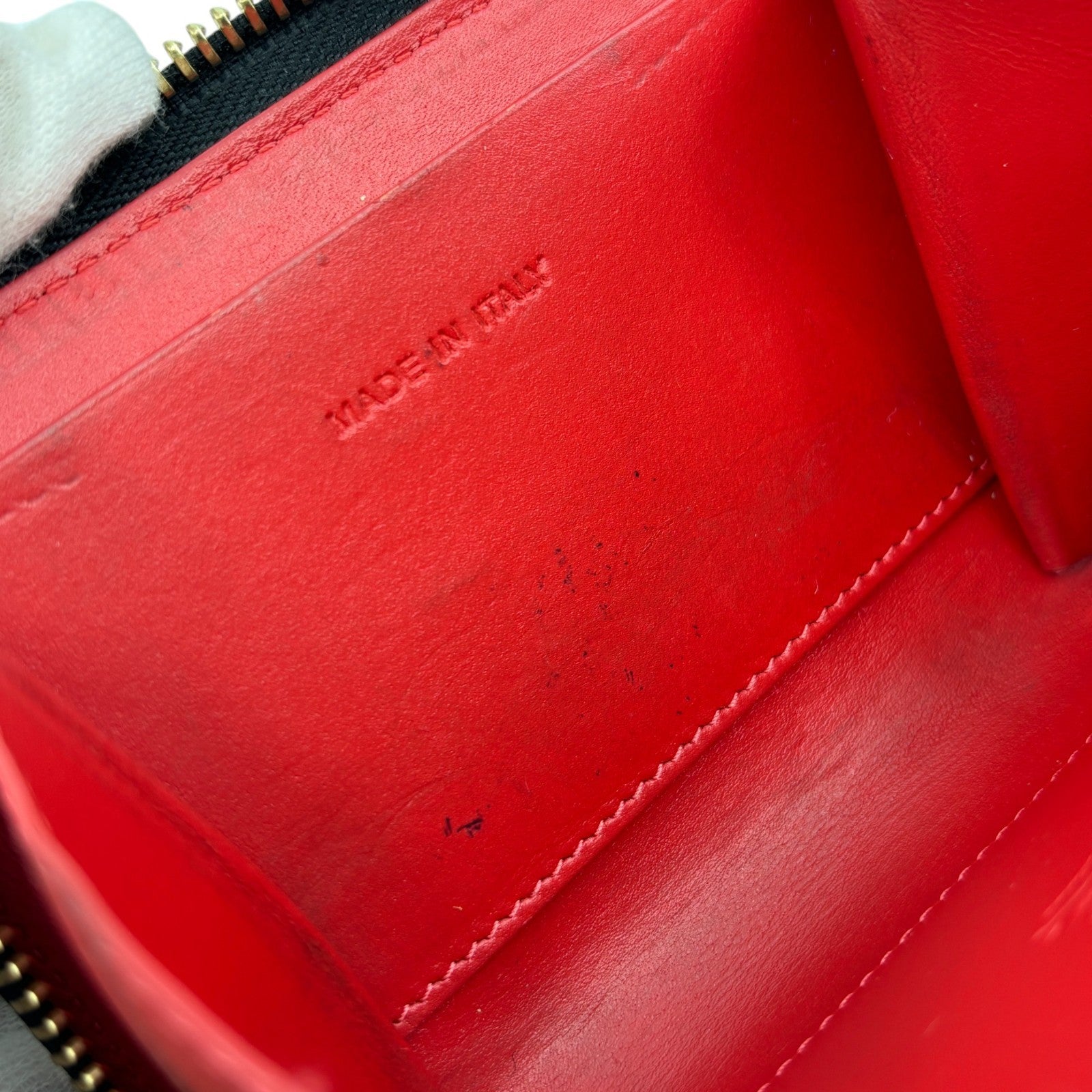 Christian Louboutin Panettone Black Leather Zip Wallet w/ Spikes Box Dust Bag