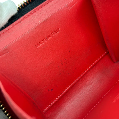 Christian Louboutin Panettone Black Leather Zip Wallet w/ Spikes Box Dust Bag