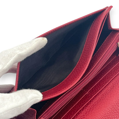 Gucci GG Marmont Continental Wallet in Red Leather