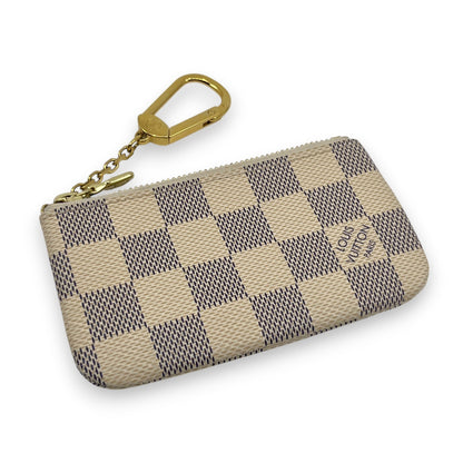 Louis Vuitton Damier Azur Pochette Cles Coin Purse and Keychain