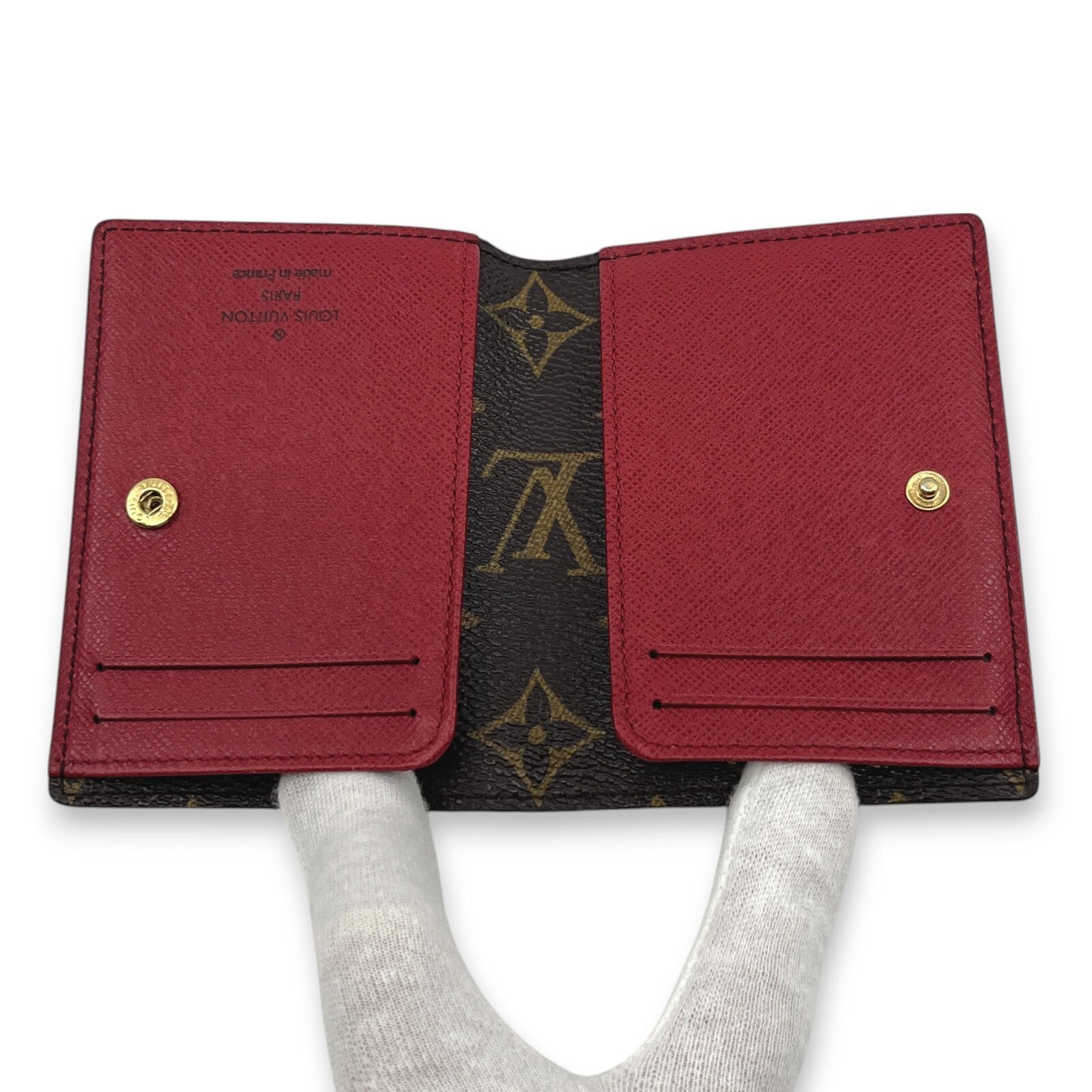 Louis Vuitton Monogram Portefeuille Marie Bifold Wallet Red M93802