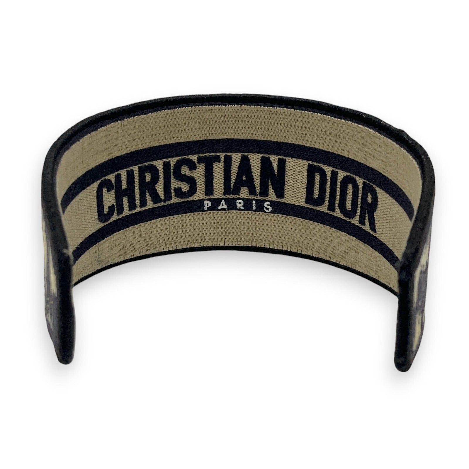 Christian Dior Wide Headband in Beige Leopard