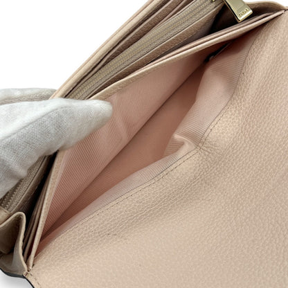 Furla Ritzy Light Pink Leather Continental Wallet Flap Long Purse