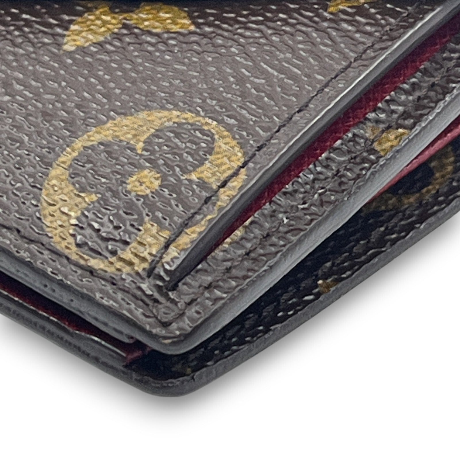 Louis Vuitton Monogram Portefeuille Marie Bifold Wallet Red M93802