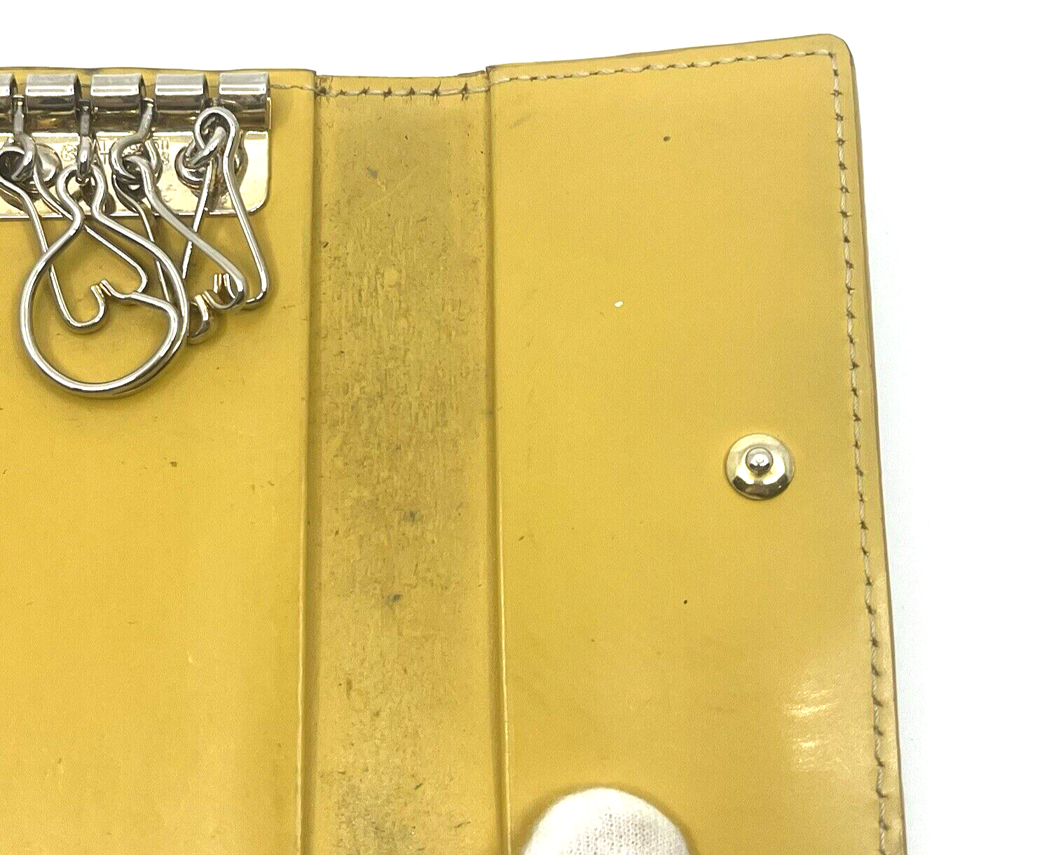 Nina Rich Leather Shoulder Bag Brown Key Case Necklace 3 Set