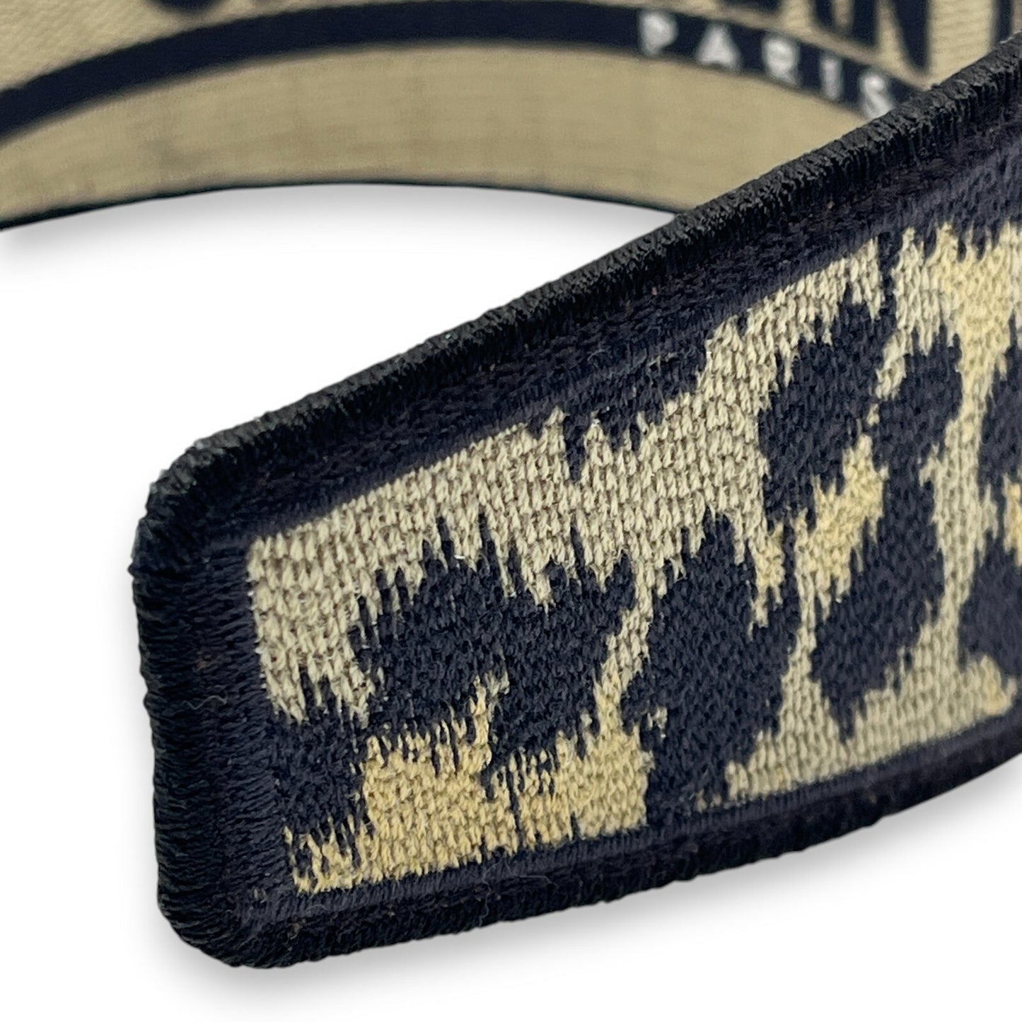 Christian Dior Wide Headband in Beige Leopard