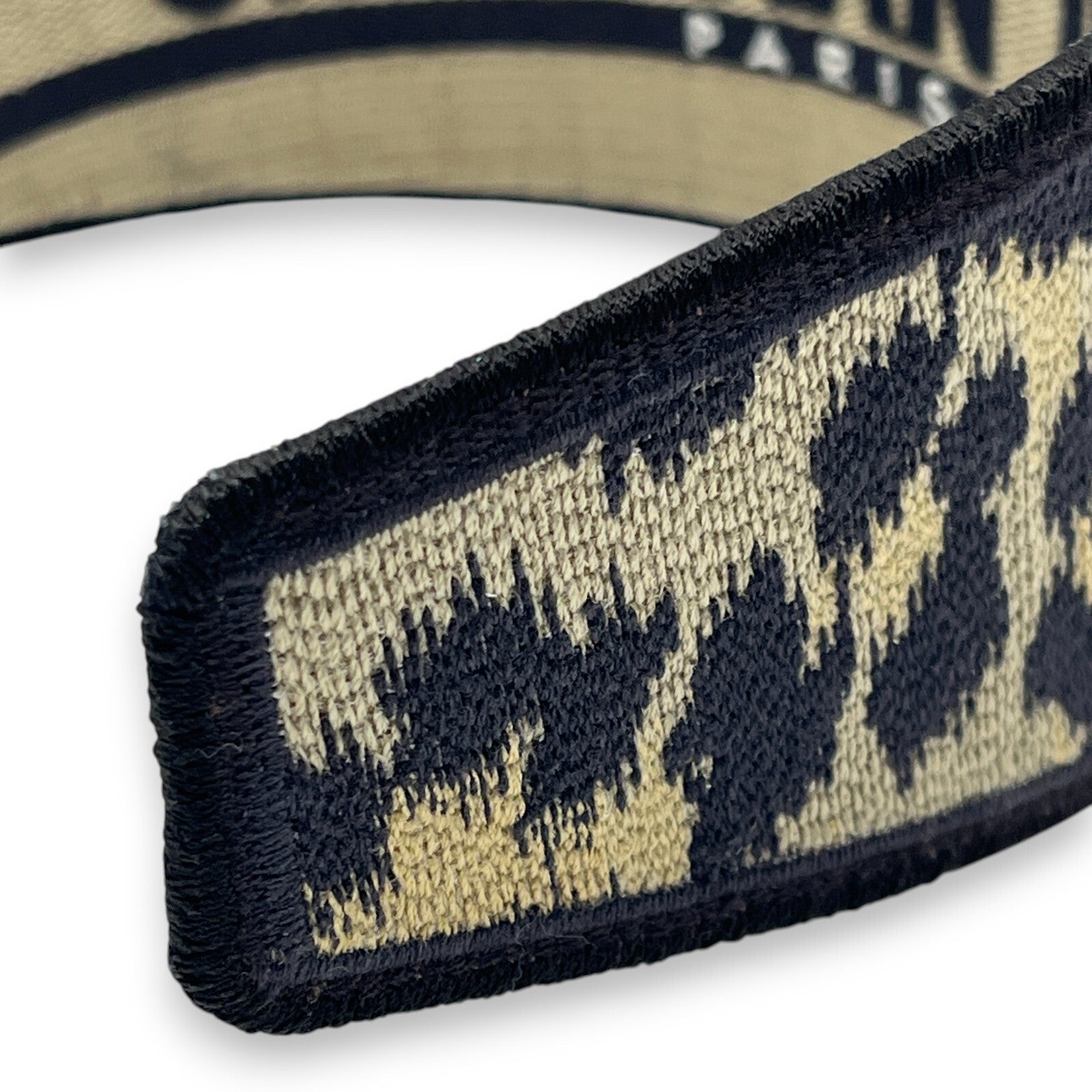 Christian Dior Wide Headband in Beige Leopard